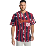 personalized st louis cardinals stripe paint red jersey best selling