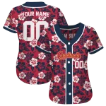personalized st louis cardinals tropical hibiscus navy jersey best selling