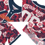 personalized st louis cardinals tropical hibiscus navy jersey best selling