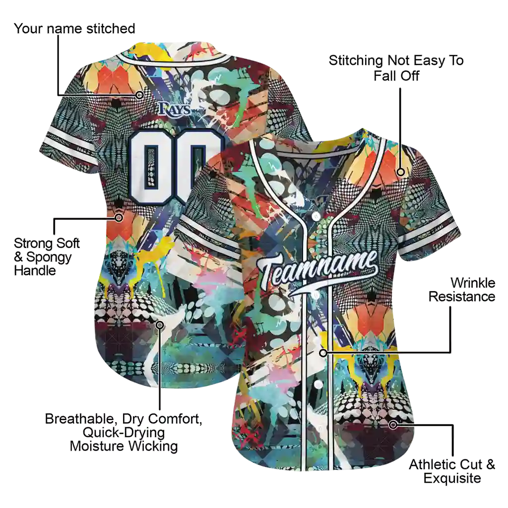 personalized tampa bay rays geometric fusion aqua jersey latest model personalized tampa bay rays geometric fusion aqua jersey latest model