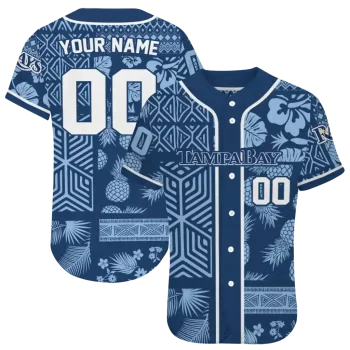 personalized tampa bay rays pineapple palm geo navy jersey best selling