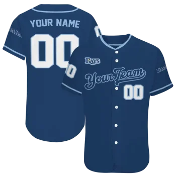 personalized tampa bay rays plain classic navy jersey best selling