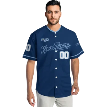 personalized tampa bay rays plain classic navy jersey fashion forward