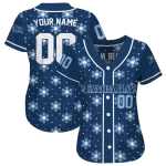 personalized tampa bay rays snowflake festive navy jersey best selling