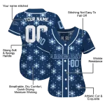 personalized tampa bay rays snowflake festive navy jersey best selling