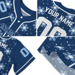 personalized tampa bay rays snowflake festive navy jersey best selling