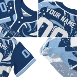 personalized tampa bay rays splash swirl navy jersey best selling