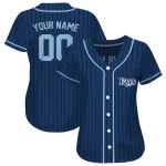 personalized tampa bay rays stripe pattern navy jersey best selling