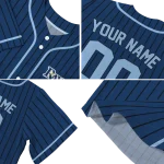 personalized tampa bay rays stripe pattern navy jersey best selling
