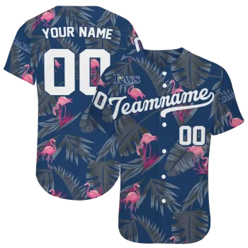 personalized tampa bay rays tropical flamingo navy jersey best selling