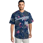 personalized tampa bay rays tropical flamingo navy jersey best selling