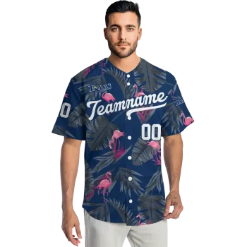 personalized tampa bay rays tropical flamingo navy jersey fashion forward