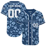 personalized tampa bay rays tropical hibiscus seashells navy jersey best selling