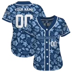 personalized tampa bay rays tropical hibiscus seashells navy jersey best selling