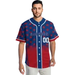 personalized texas rangers star burst red jersey best selling