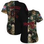 personalized texas rangers tropical foliage black jersey best selling