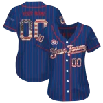 personalized texas rangers vertical stripes blue jersey best selling