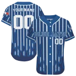 personalized toronto blue jays blazing stripes blue jersey best selling