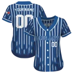 personalized toronto blue jays blazing stripes blue jersey best selling