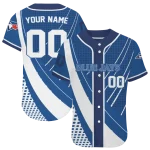 personalized toronto blue jays curved stripes blue white jersey best selling