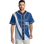 personalized toronto blue jays curved stripes blue white jersey best selling