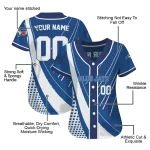 personalized toronto blue jays curved stripes blue white jersey best selling