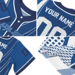 personalized toronto blue jays curved stripes blue white jersey best selling