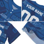 personalized toronto blue jays edgy stripes blue jersey best selling