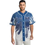 personalized toronto blue jays pattern drip blue white jersey best selling