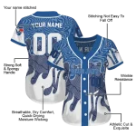 personalized toronto blue jays pattern drip blue white jersey best selling
