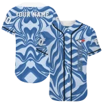 personalized toronto blue jays psychedelic curves blue jersey best selling