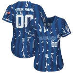 personalized toronto blue jays stripe paint blue jersey best selling