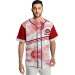 personalized washington nationals arrow fade red white jersey best selling