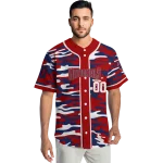 personalized washington nationals camo splash red jersey best selling