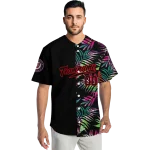 personalized washington nationals palm leaf black jersey best selling