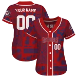 personalized washington nationals pineapple palm geo red jersey best selling