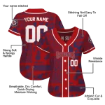 personalized washington nationals pineapple palm geo red jersey best selling