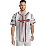personalized washington nationals pinstripe lines white jersey best selling