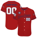 personalized washington nationals plain classic red jersey best selling