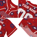 personalized washington nationals snowflake festive red jersey best selling