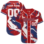 personalized washington nationals splash swirl red jersey best selling