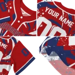 personalized washington nationals splash swirl red jersey best selling