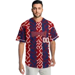 personalized washington nationals squares grid red jersey best selling