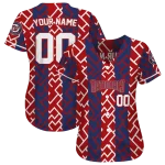 personalized washington nationals squares grid red jersey best selling