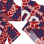 personalized washington nationals squares grid red jersey best selling