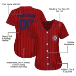personalized washington nationals stripe pattern red jersey best selling
