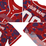 personalized washington nationals tropical hibiscus seashells red jersey best selling