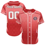 personalized washington nationals wavy flow red jersey best selling