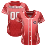 personalized washington nationals wavy flow red jersey best selling