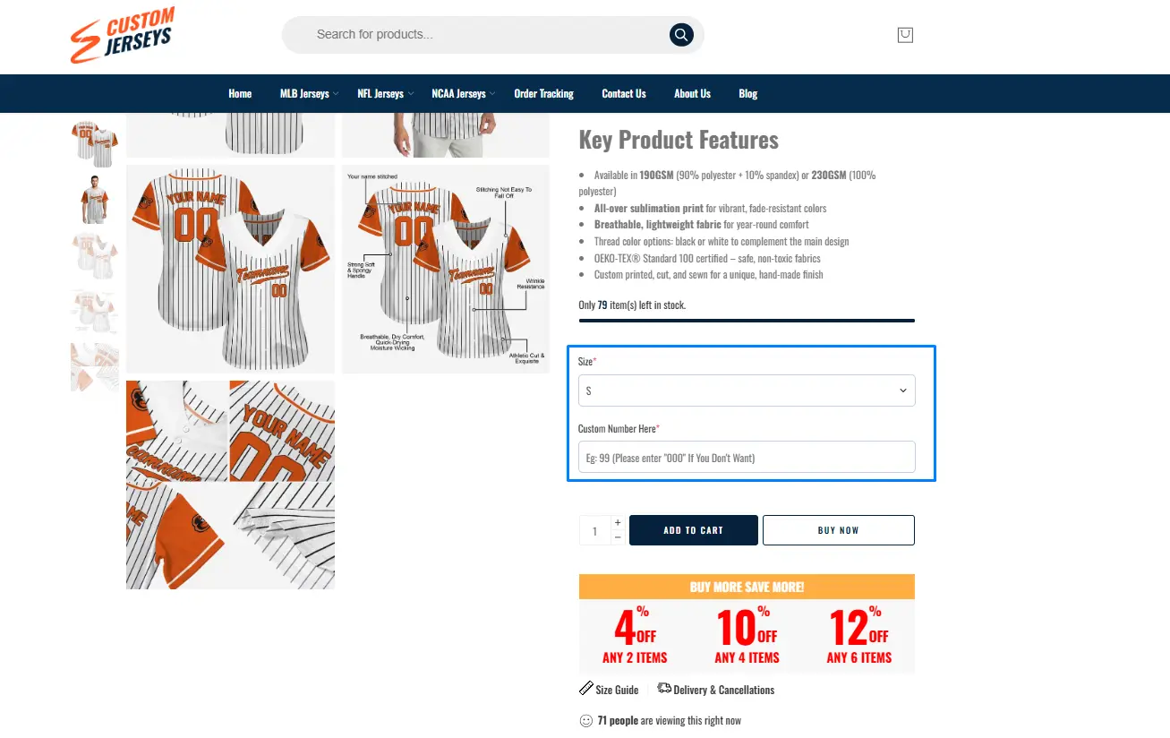 Atlanta Braves Jerseys 5 Personalize It